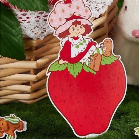 Large Lot of Strawberry Shortcake Stickers (42) & Strawberry Shortcake Coaster - Picture 6 of 8